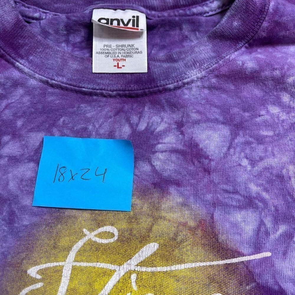 Vintage 90s Sting Sacred Love World Tour Tie Dye Shirt - Picture 4 of 5